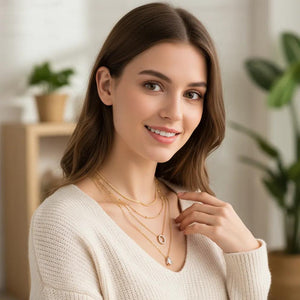 Multi-Layer Pear Glow Necklace