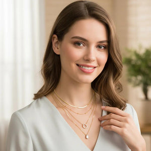 Multi-Layer Pear Glow Necklace