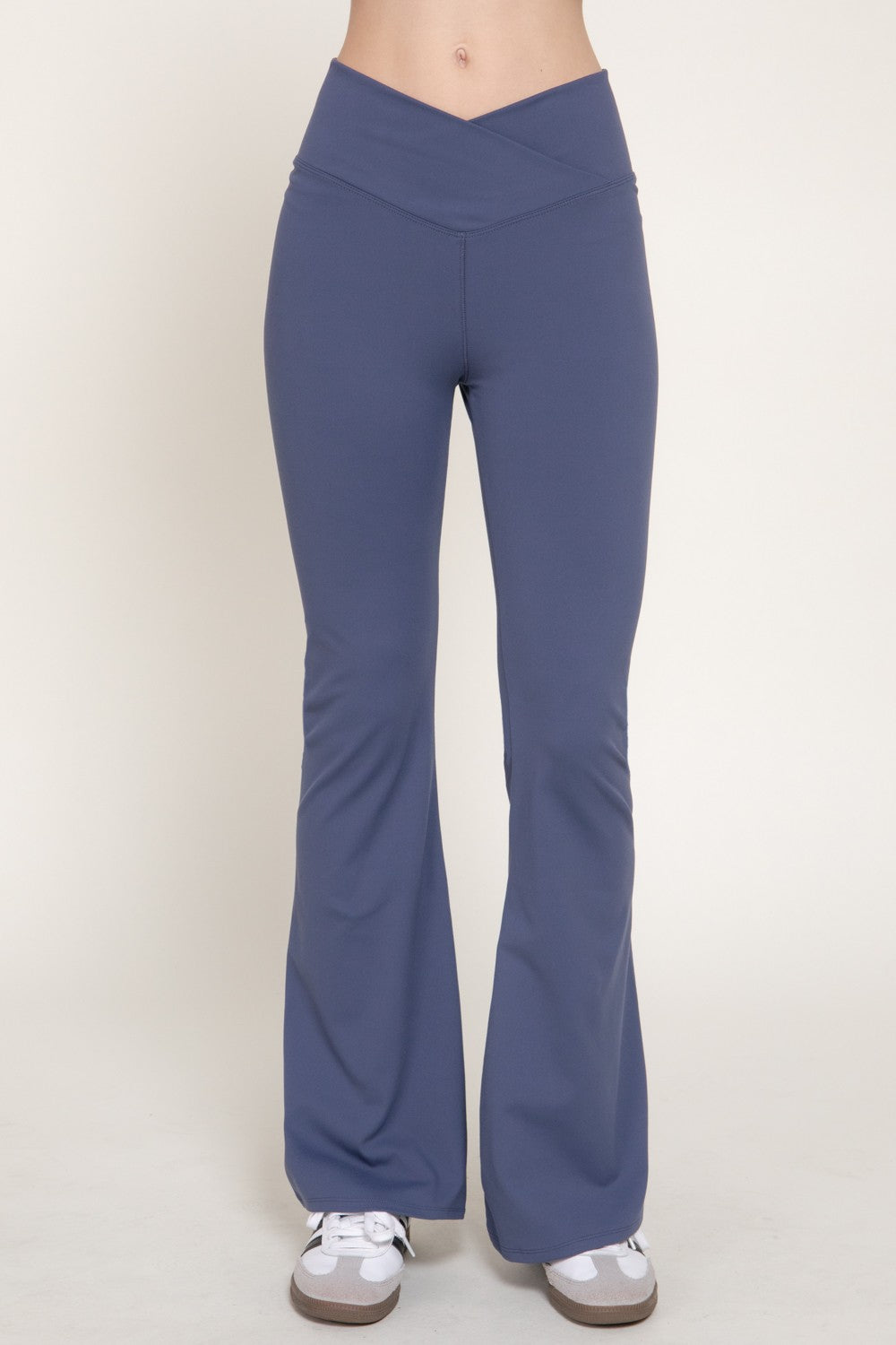 Cross Over Waistband Activewear Yoga Pants