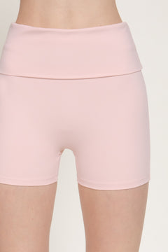 Waist Fold-over Active Bike Shorts