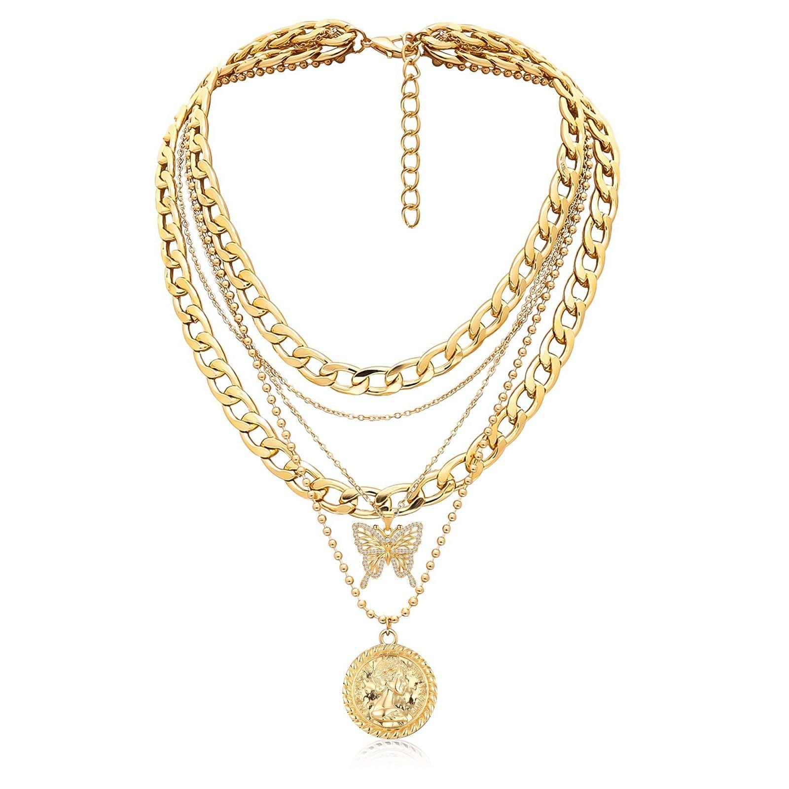 Golden Divinity Layered Necklace Stella Harte