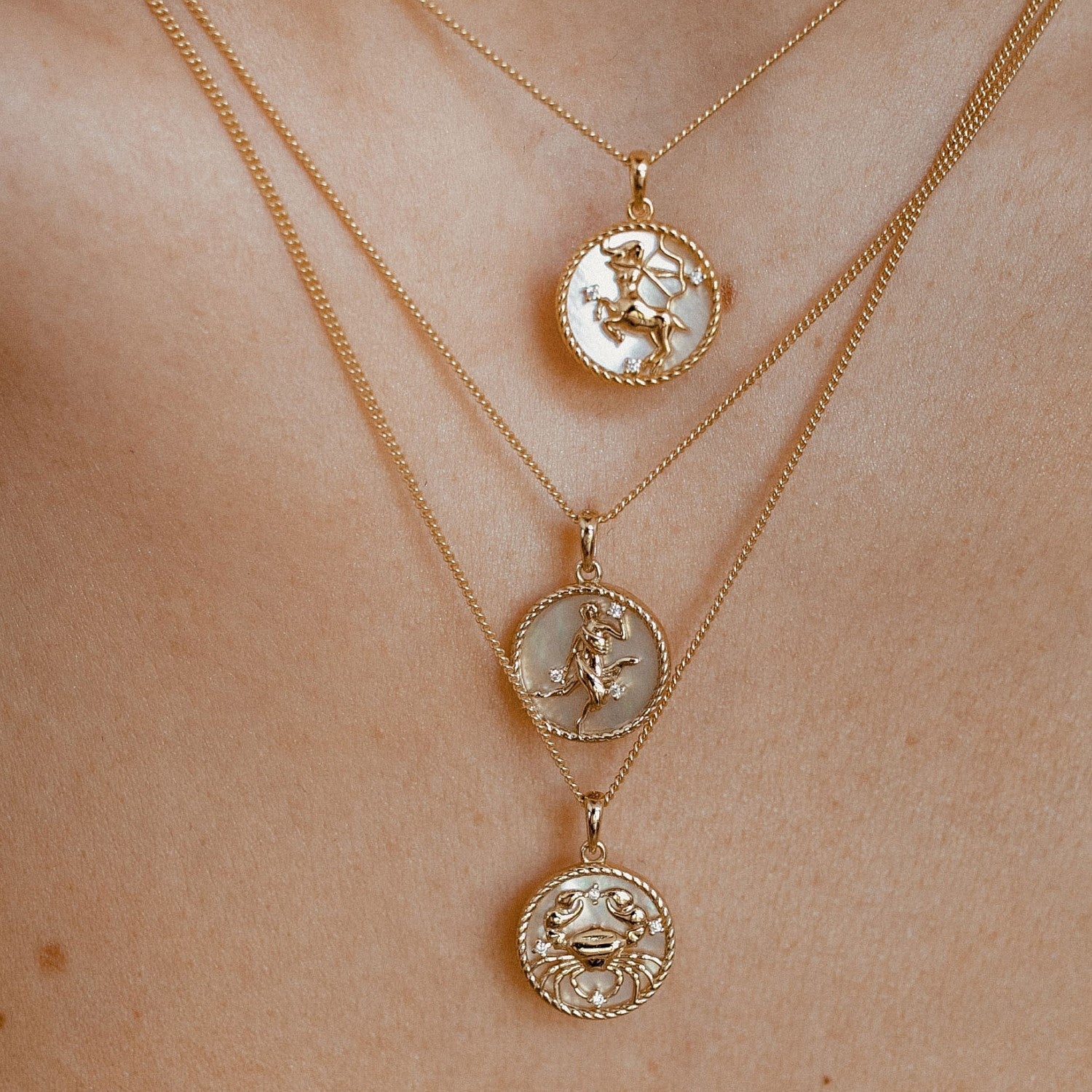 Zodiac Charm Pendant Necklace Stella Harte