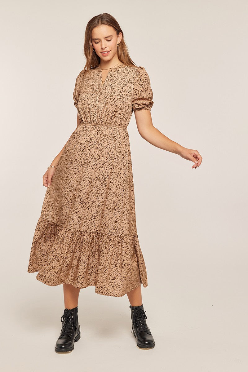 Printed Button Down Dress