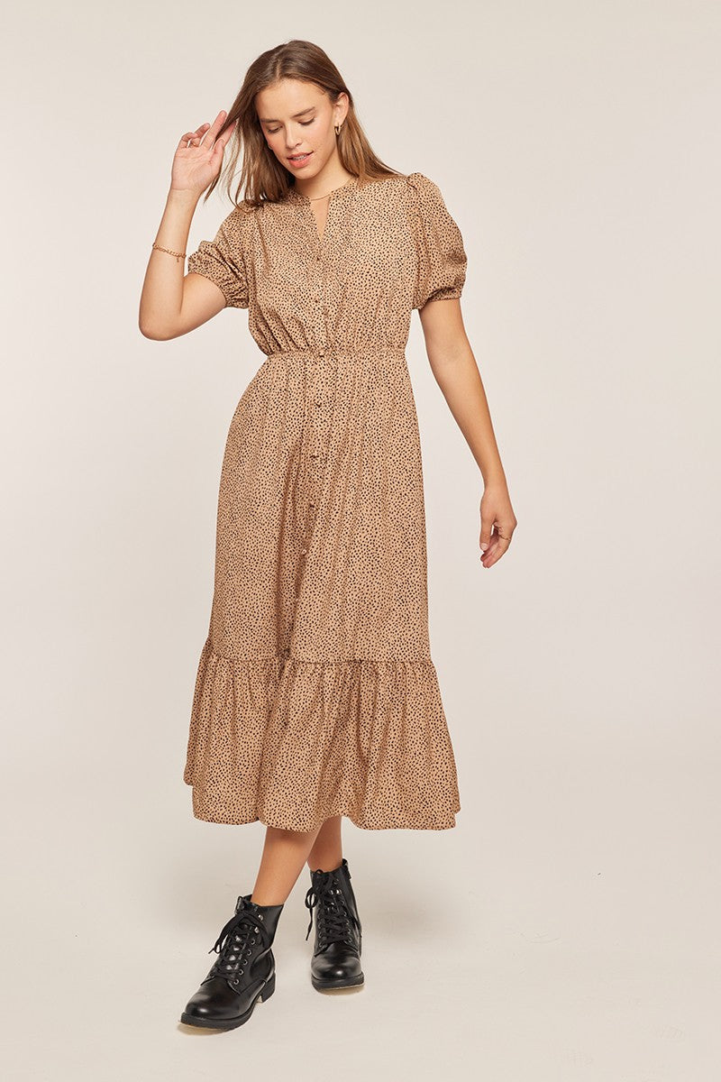 Printed Button Down Dress