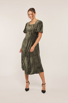 Classic Velvet A-line Dress Plus Size