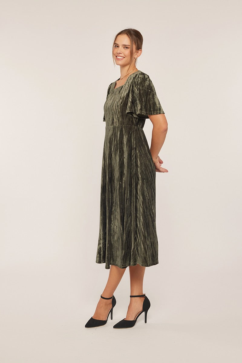 Classic Velvet A-line Dress Plus Size