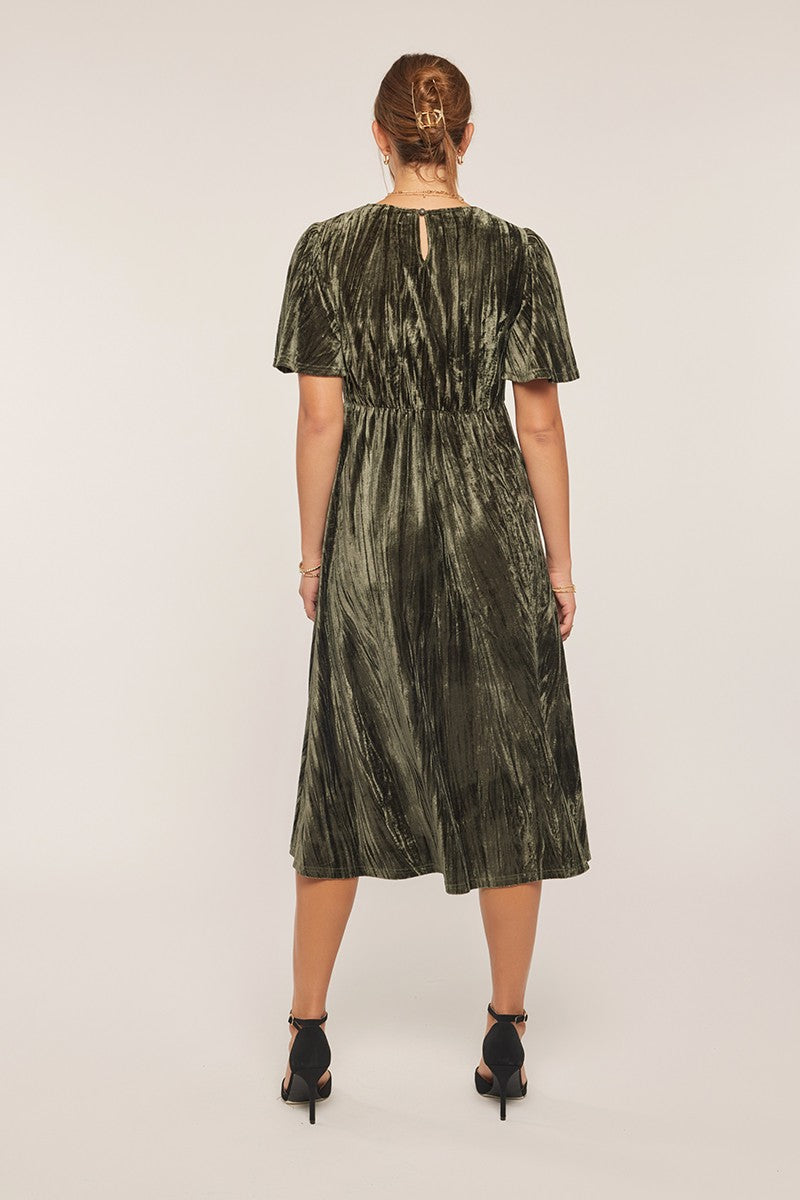 Classic Velvet A-line Dress Plus Size