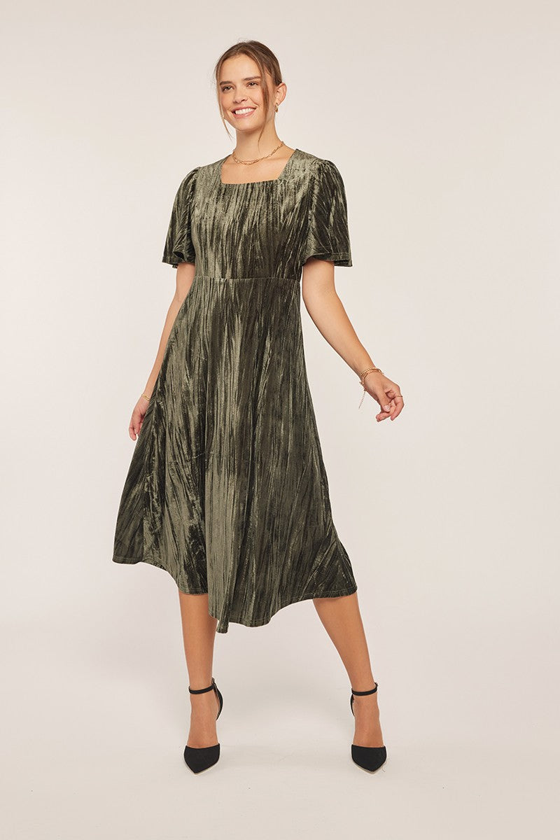 Classic Velvet A-line Dress