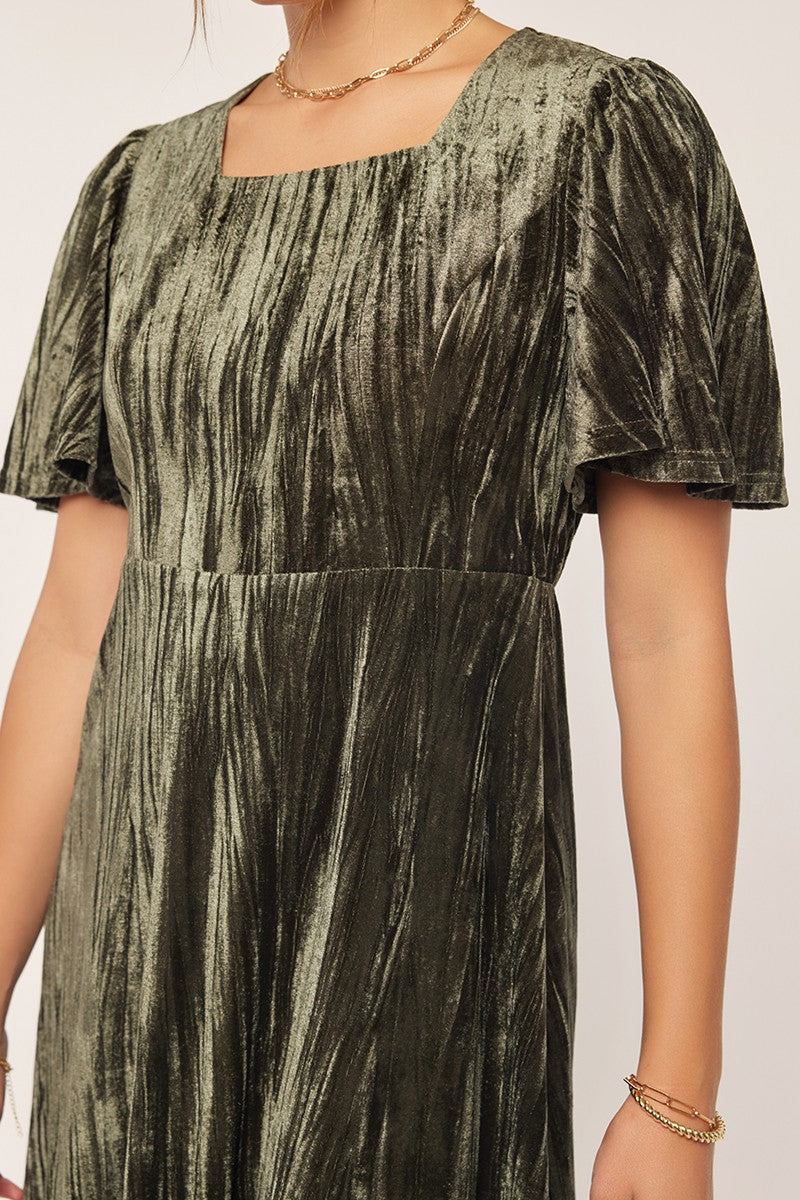 Classic Velvet A-line Dress