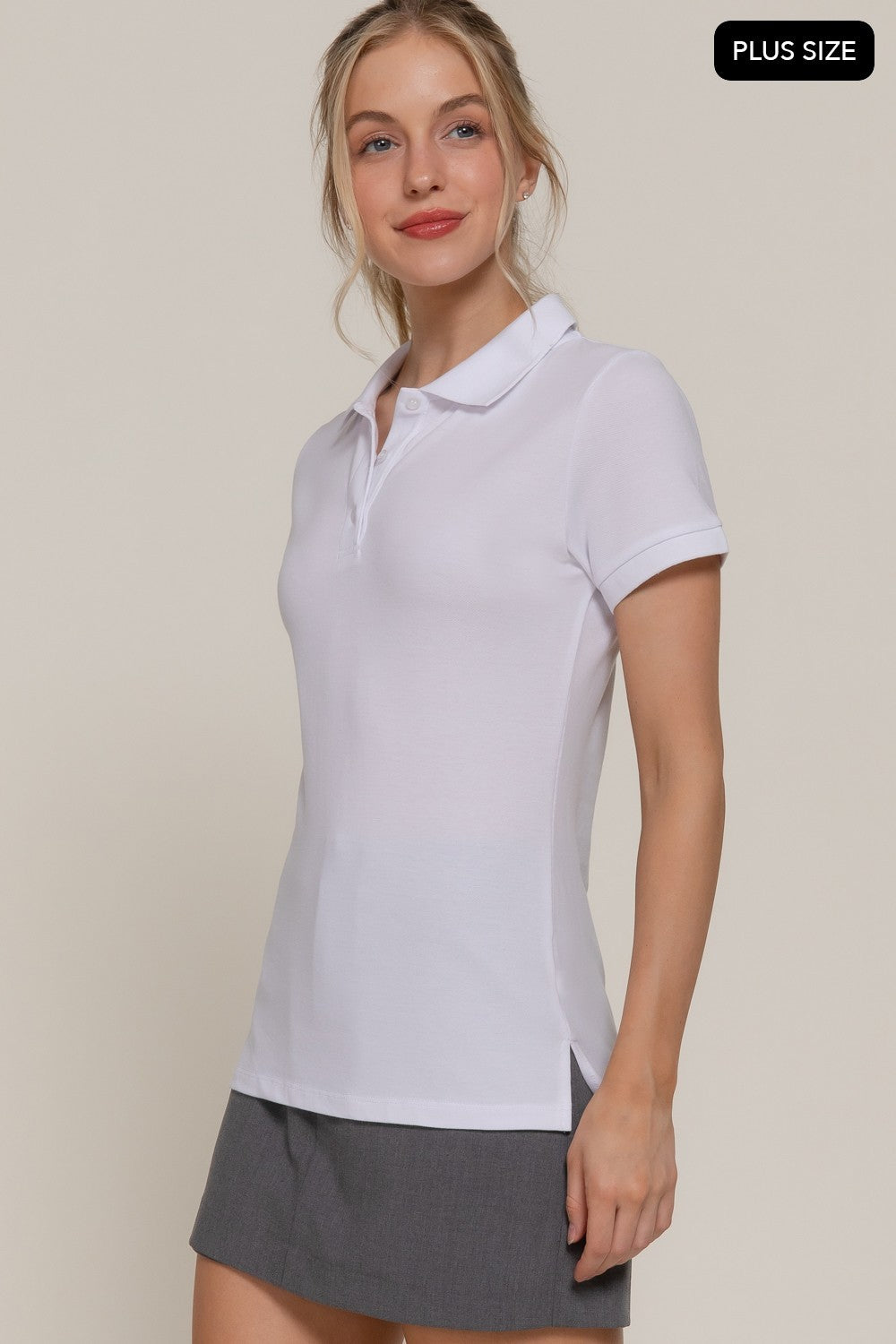 Short Sleeve Classic Pique Polo Top