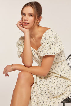 Floral Sweetheart Midi Dress