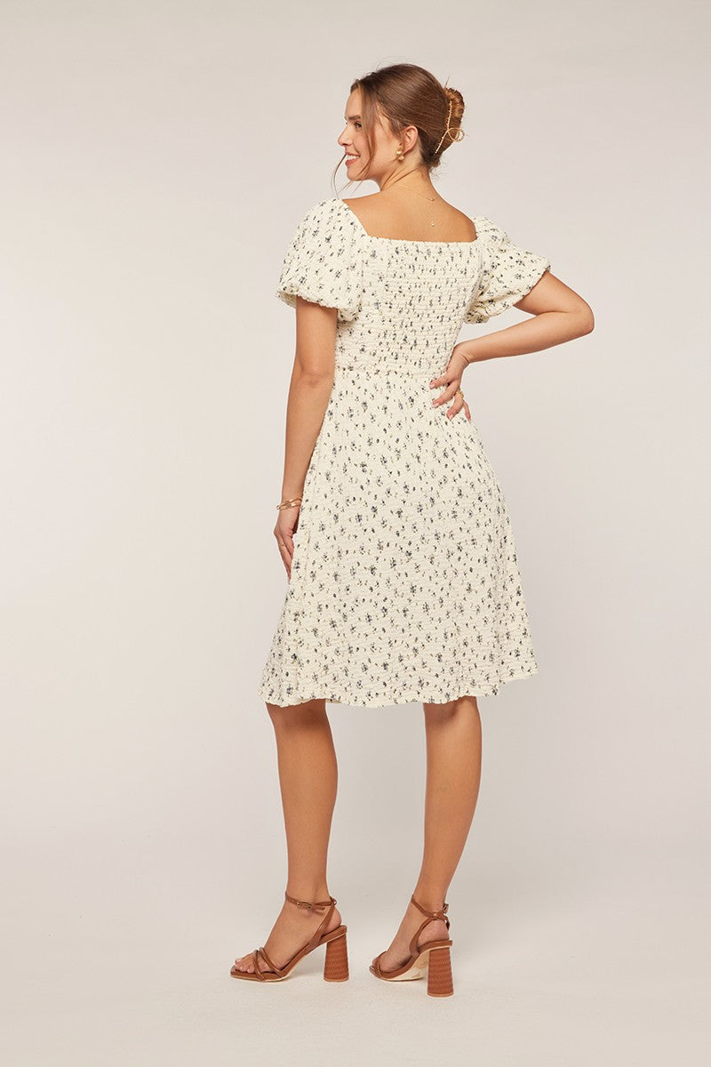 Floral Sweetheart Midi Dress