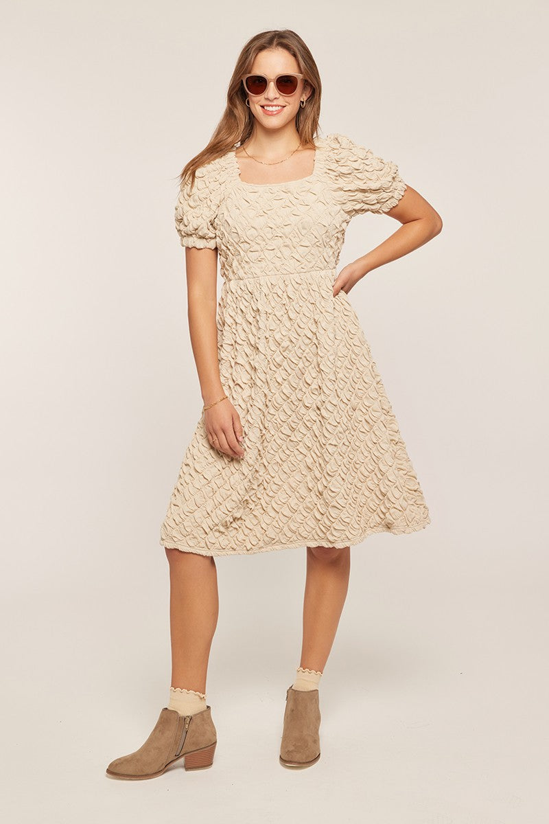 Textured Knit Mini Dress