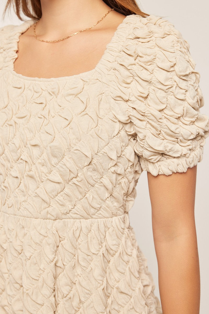 Textured Knit Mini Dress