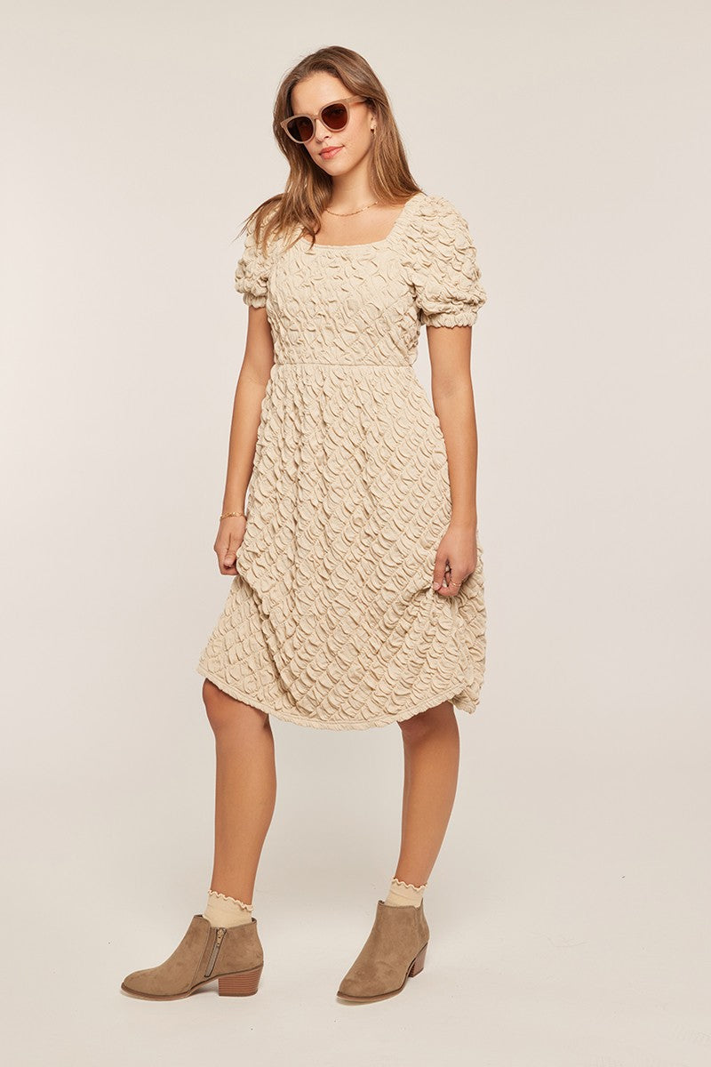 Textured Knit Mini Dress