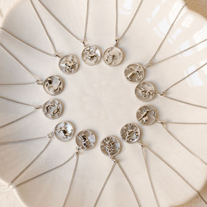 Zodiac Charm Pendant Necklace