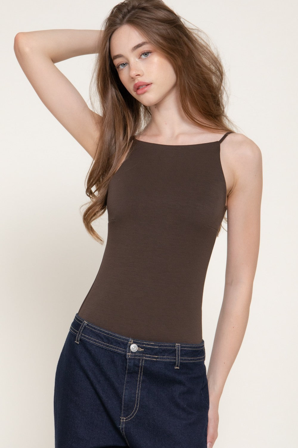 Sleeveless Cami Soft Modal Scuba Bodysuit