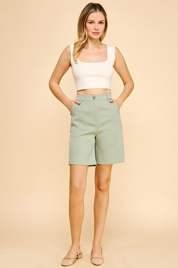 Tweed Bermuda Shorts