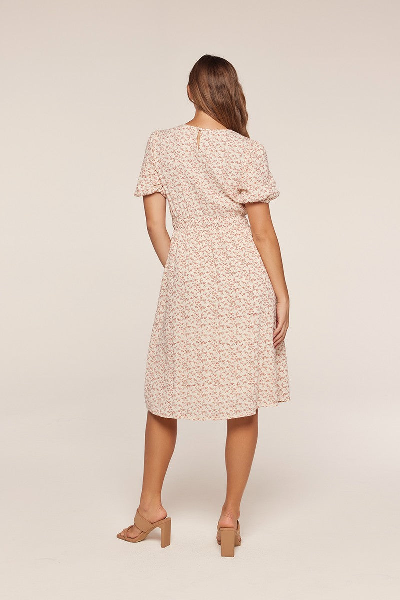 Smocked Waist Print Dress
