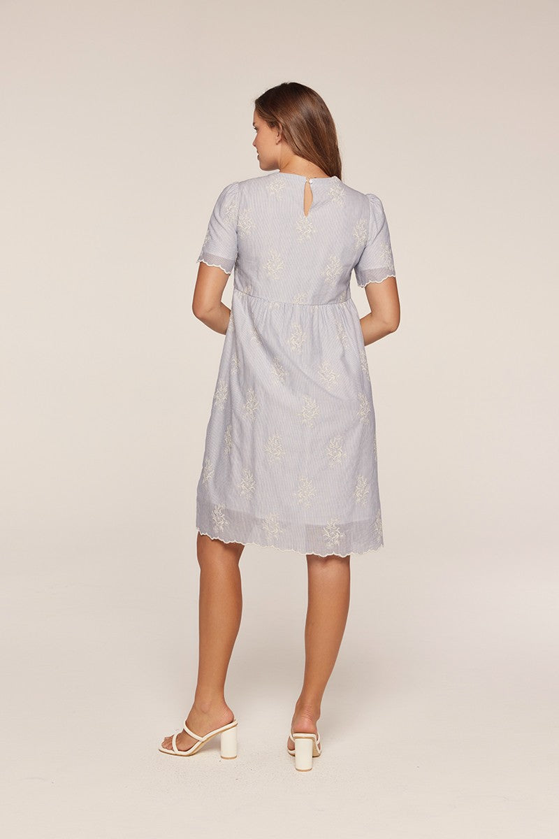 Gingham Embroidery Dress