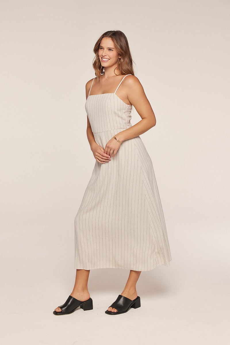 Spaghetti Strap Striped Dress