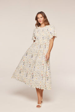 Embroidered Floral Dress