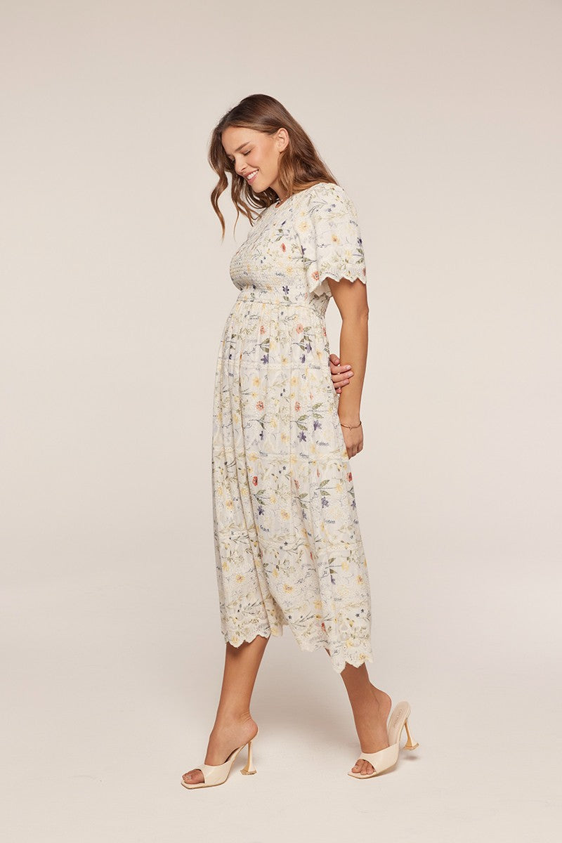 Embroidered Floral Dress