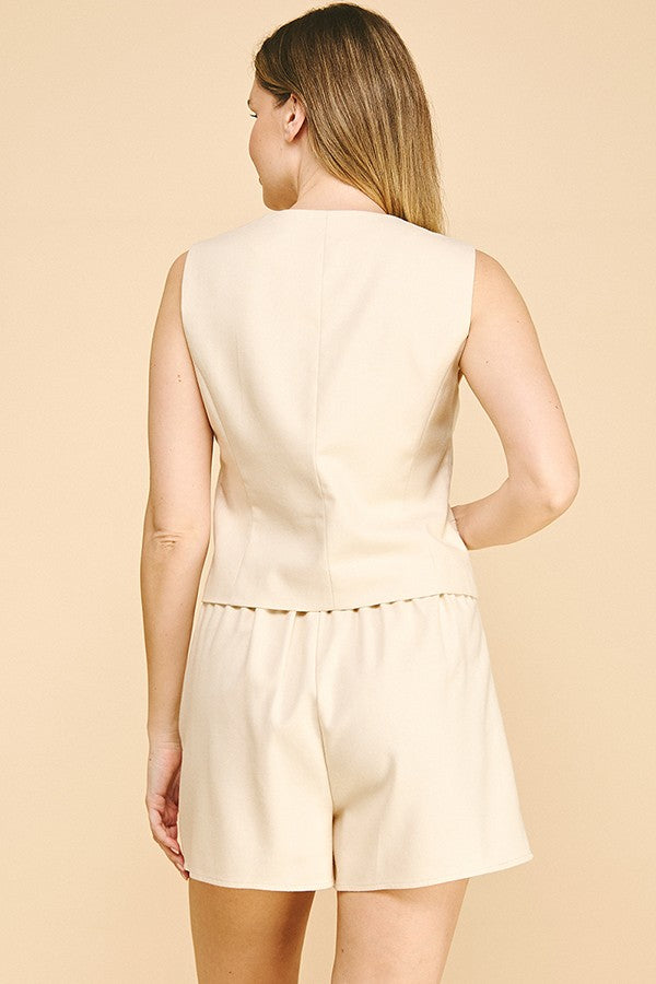 Linen Tailored Vest