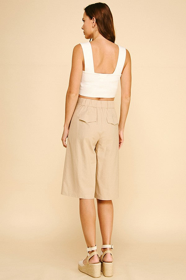 Linen Riviera Capri Bermuda Shorts