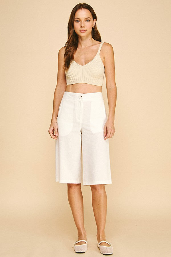 Linen Riviera Capri Bermuda Shorts