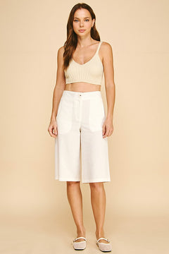 Linen Riviera Capri Bermuda Shorts