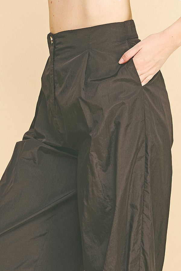 Crinkle Nylon Oversized Technical Joggers Pants
