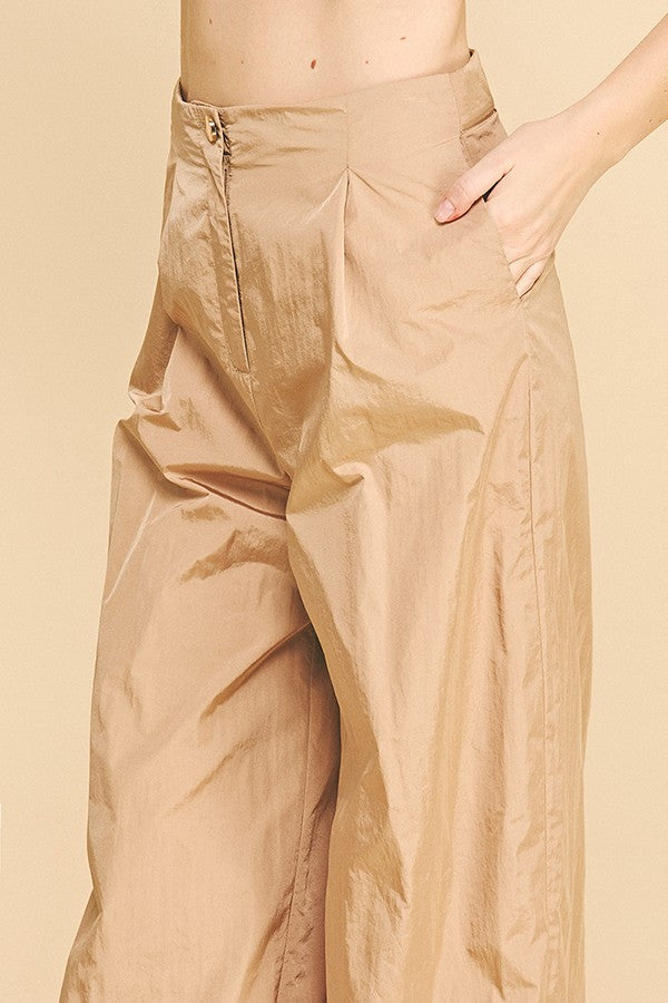 Crinkle Nylon Oversized Technical Joggers Pants