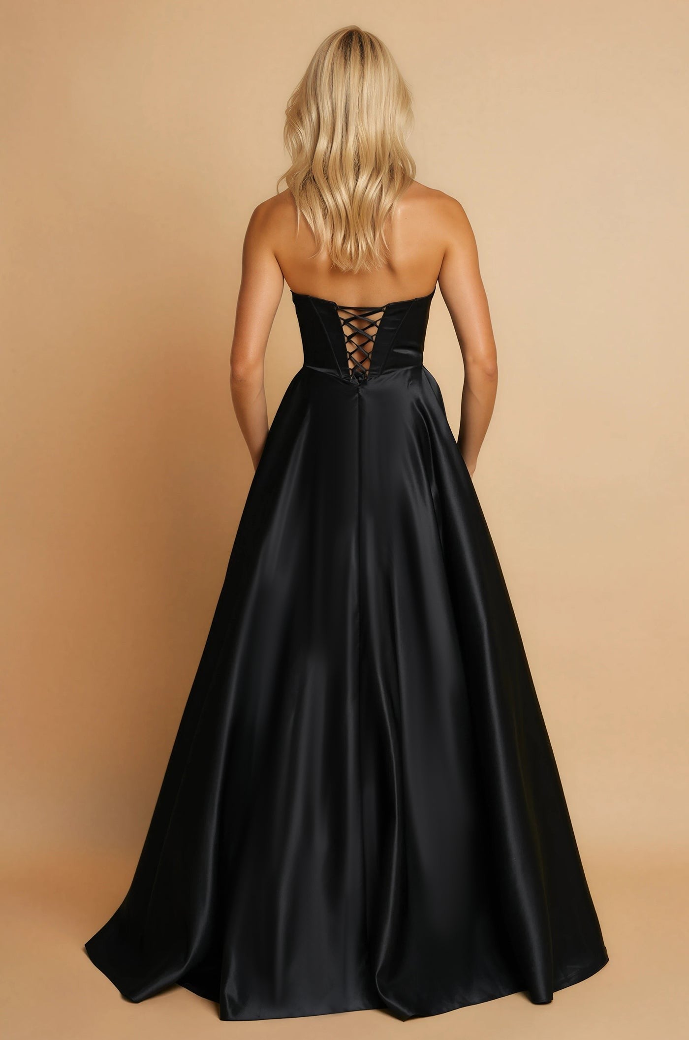 Long Corset Prom Formal Ball Gown