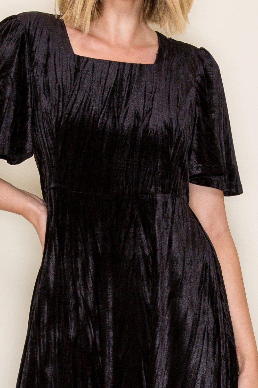 Classic Velvet A-line Dress