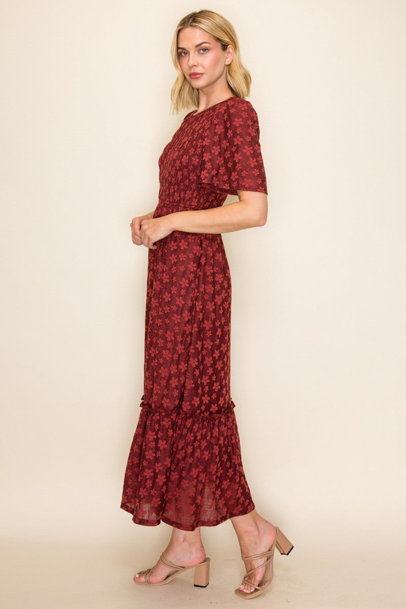 Smocked Bodice Tiered Dress