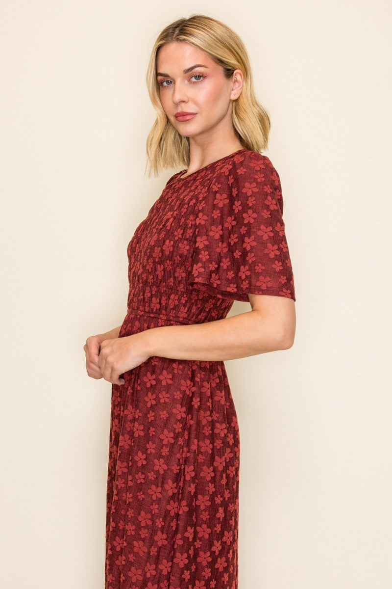 Smocked Bodice Tiered Dress
