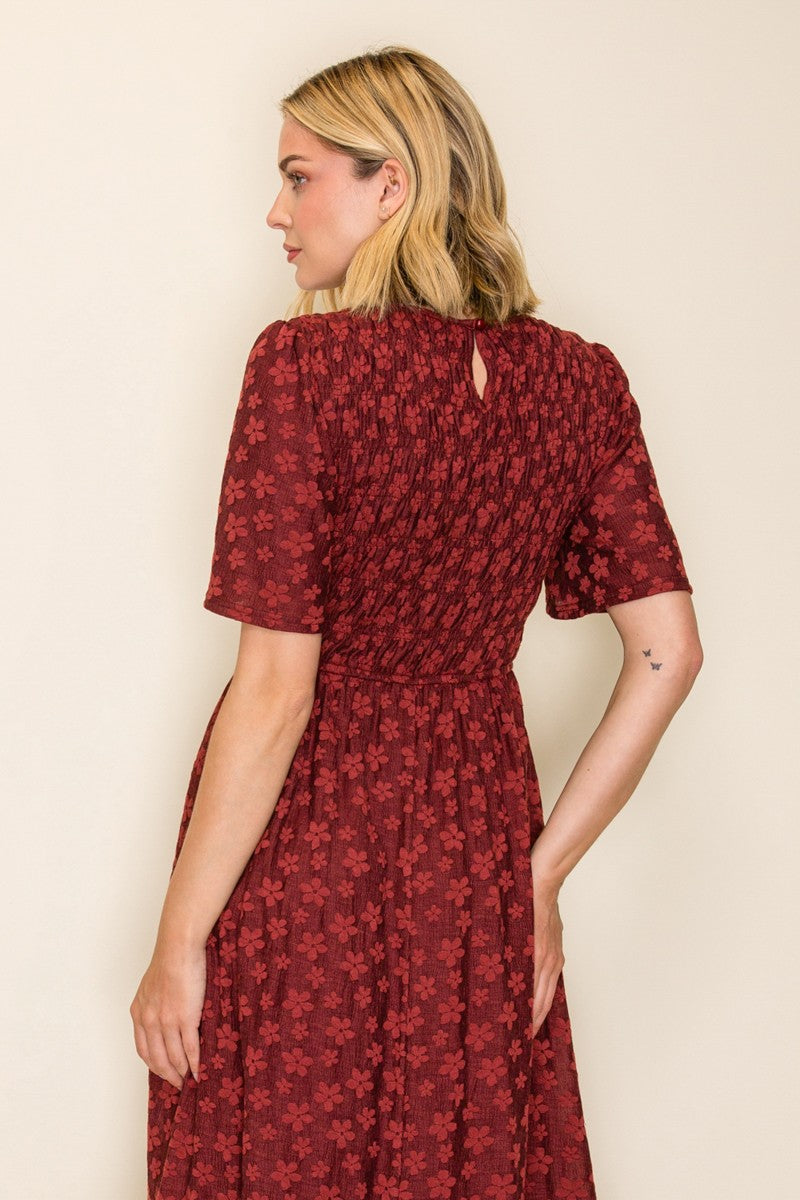 Smocked Bodice Tiered Dress