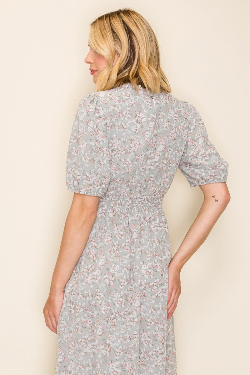 Tiered Chiffon A-line Maxi Dress