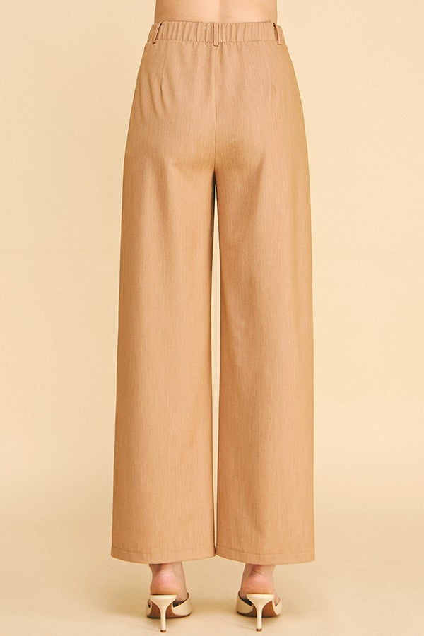 Denim Straight Wide Leg Trousers Pants