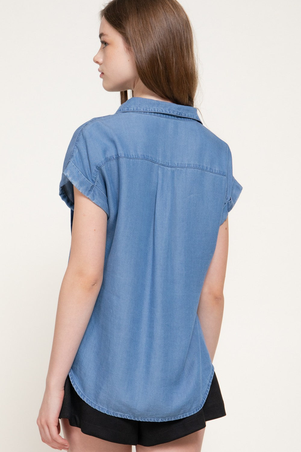 Dolman Short Slv Tencel Shirt