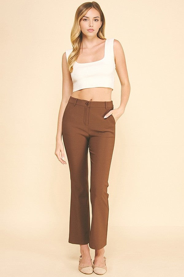 Twill Classic Flared Trousers