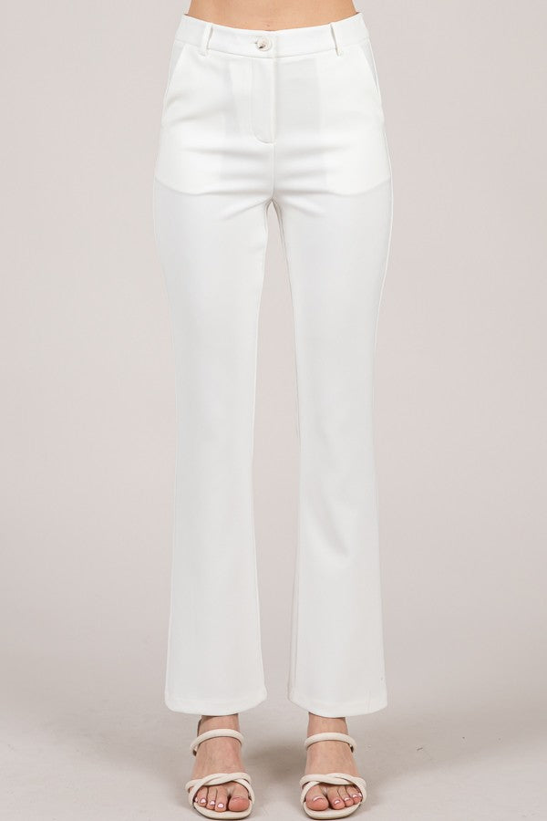 Twill Classic Flared Trousers
