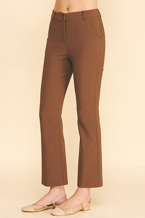 Twill Classic Flared Trousers