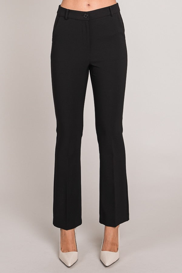 Twill Classic Flared Trousers
