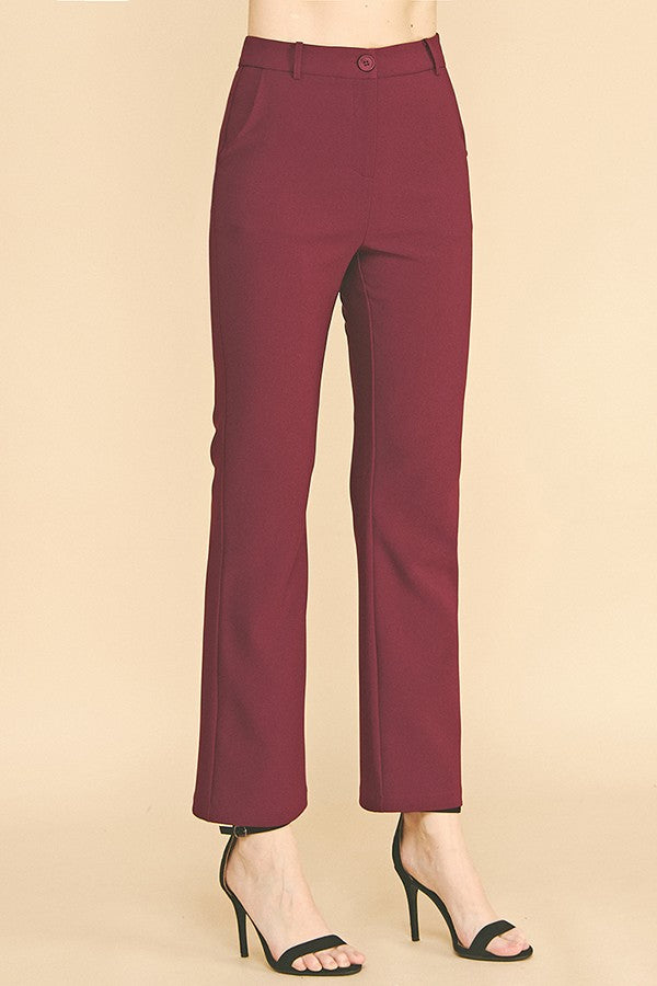 Twill Classic Flared Trousers