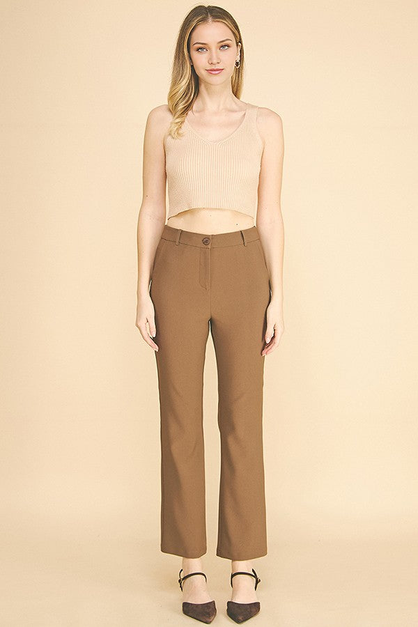 Twill Classic Flared Trousers