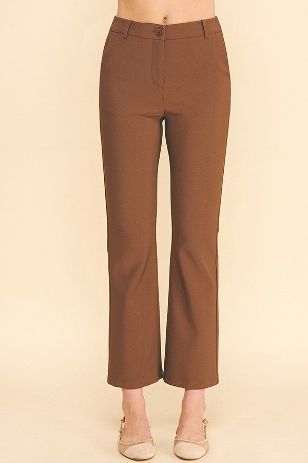 Twill Classic Flared Trousers