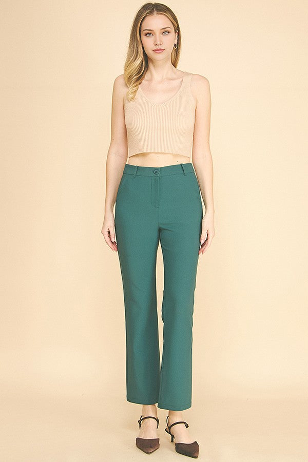 Twill Classic Flared Trousers