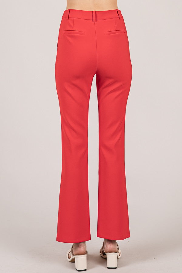 Twill Classic Flared Trousers
